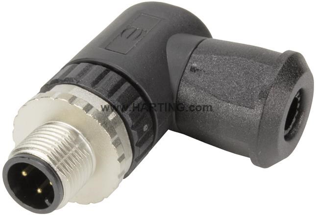 ĐẦU NỐI CÁP TÍN HIỆU TRÒN M12,7,5A, 4 CH N, KẾT NỐI BẰNG VÍT, LOẠI ĐỰC 